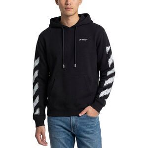 Off-White™ Mens  Virgil Pixel Skate Hoodie, Black